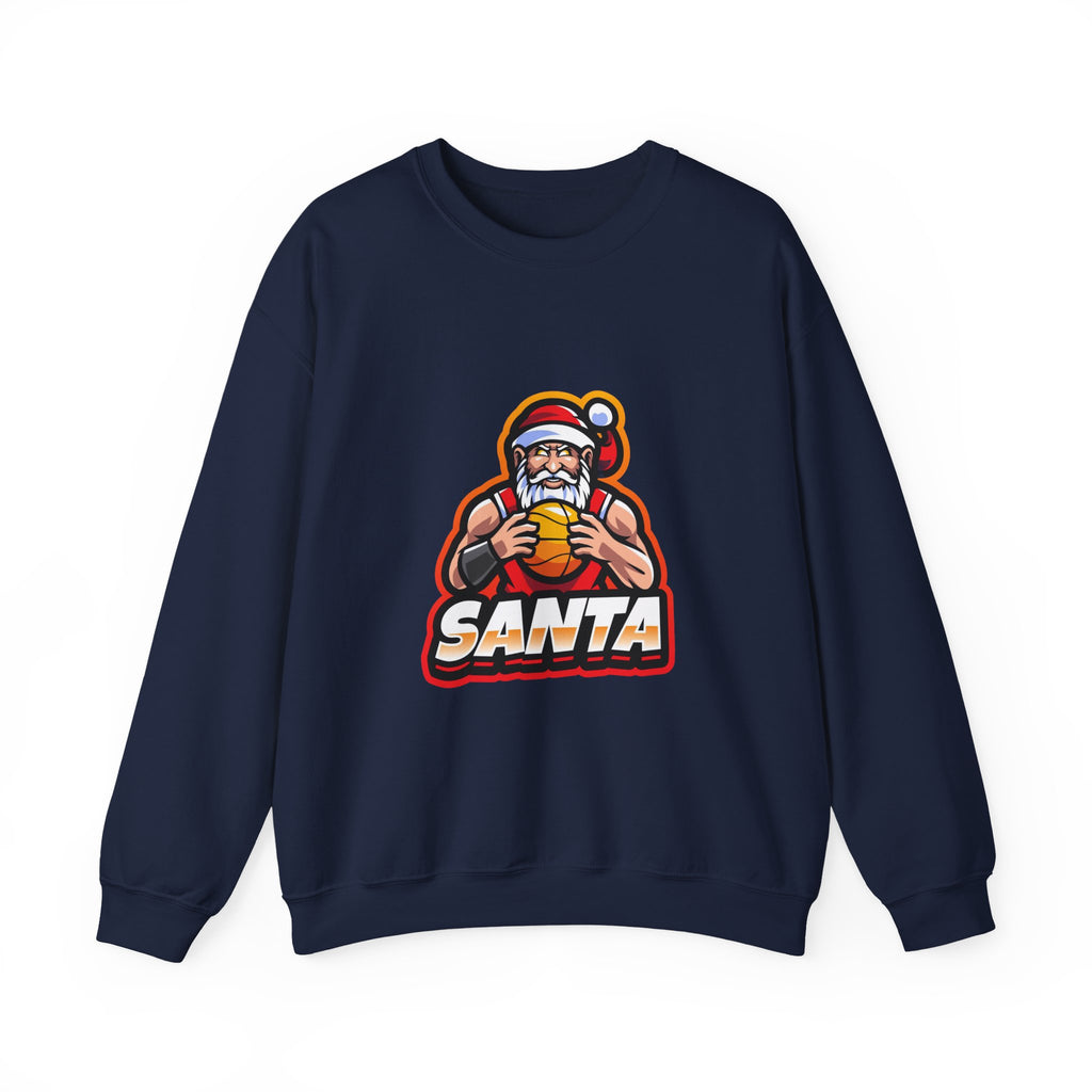 Forest Green Athletic Mascot Santa Christmas Sweatshirt