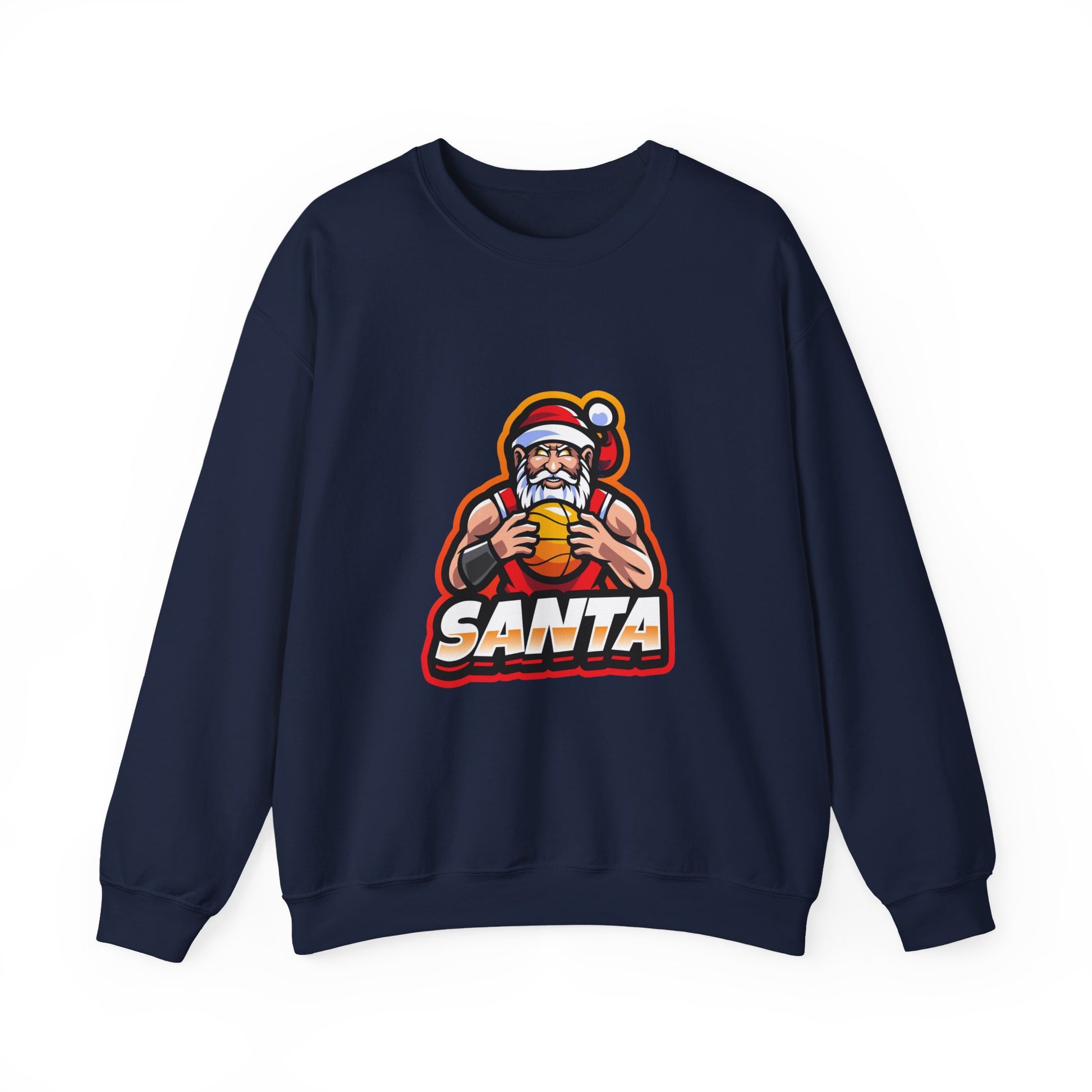 Forest Green Athletic Mascot Santa Christmas Sweatshirt