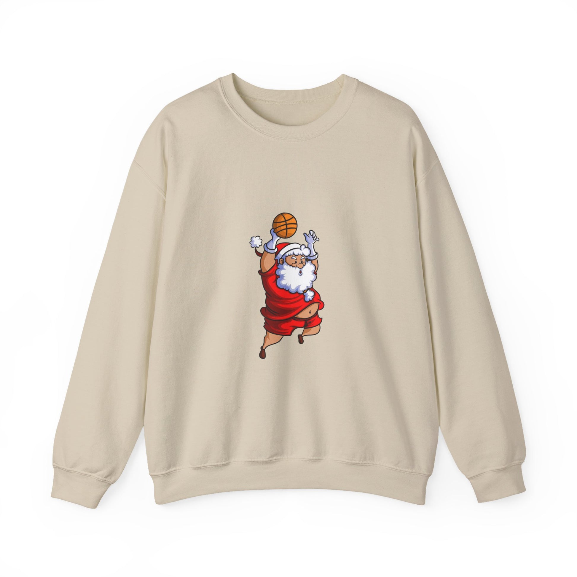 Forest Green Dunking Santa Christmas Sweatshirt
