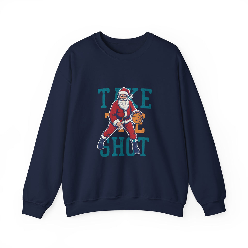 "Take the Shot" Santa Basketball Sweatshirt