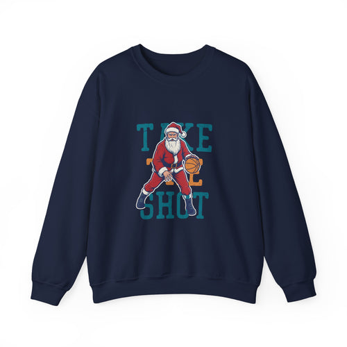 "Take the Shot" Santa Basketball Sweatshirt