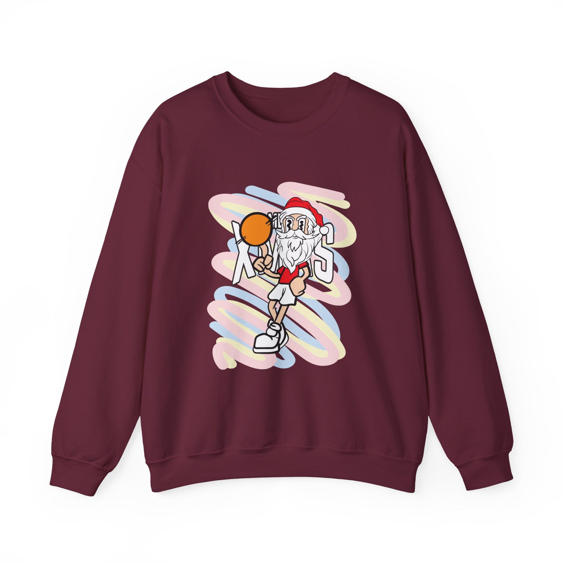 XMAS Santa Basketball Crewneck