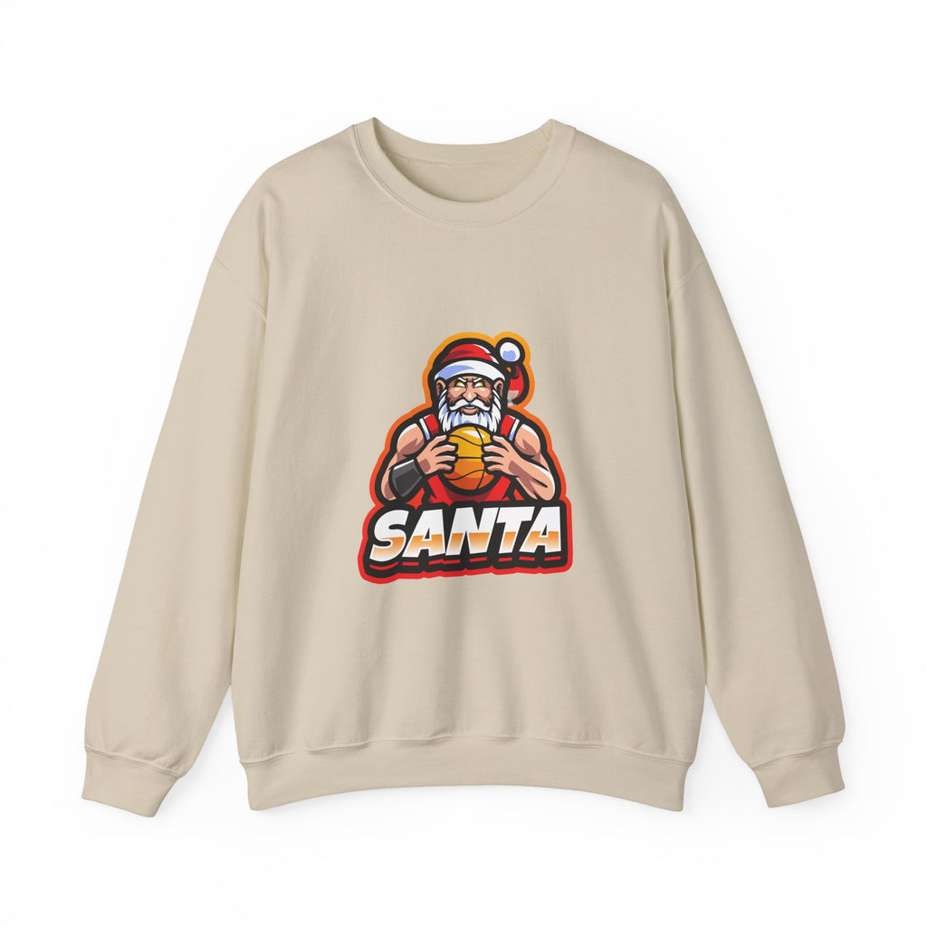Forest Green Athletic Mascot Santa Christmas Sweatshirt