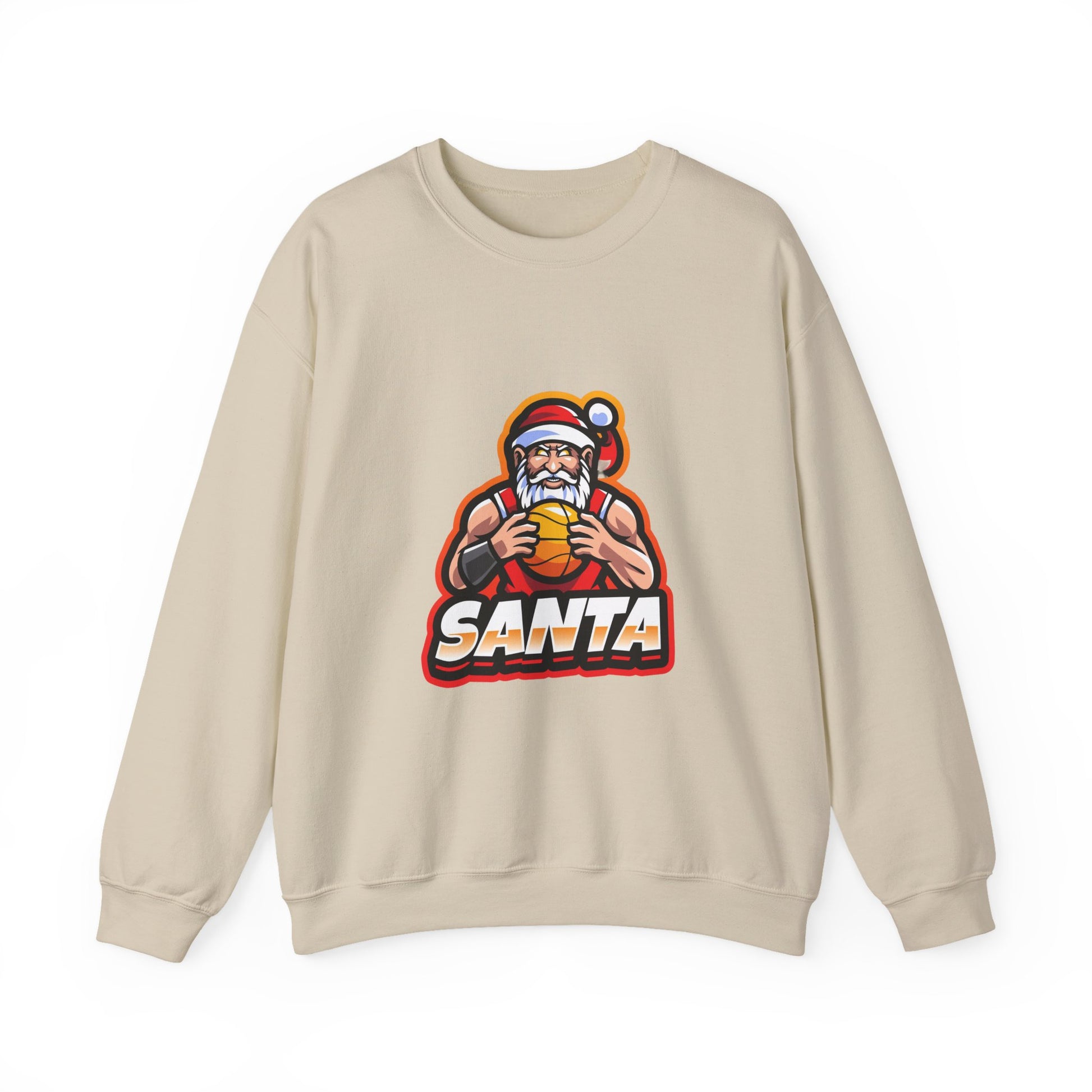 Forest Green Athletic Mascot Santa Christmas Sweatshirt