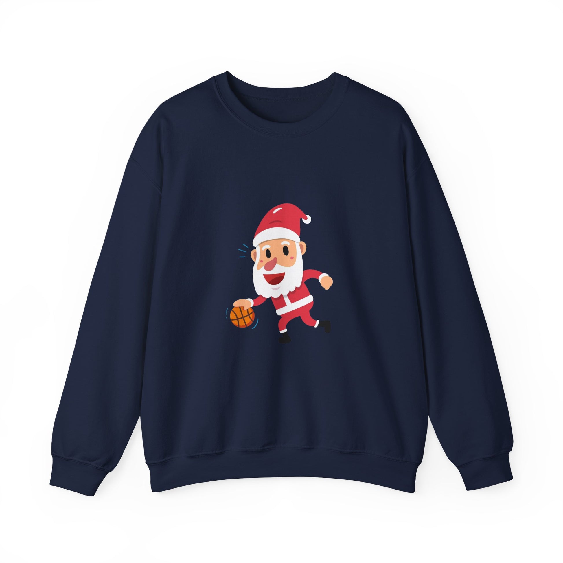 Forest Green Dribbling Santa Christmas Sweatshirt