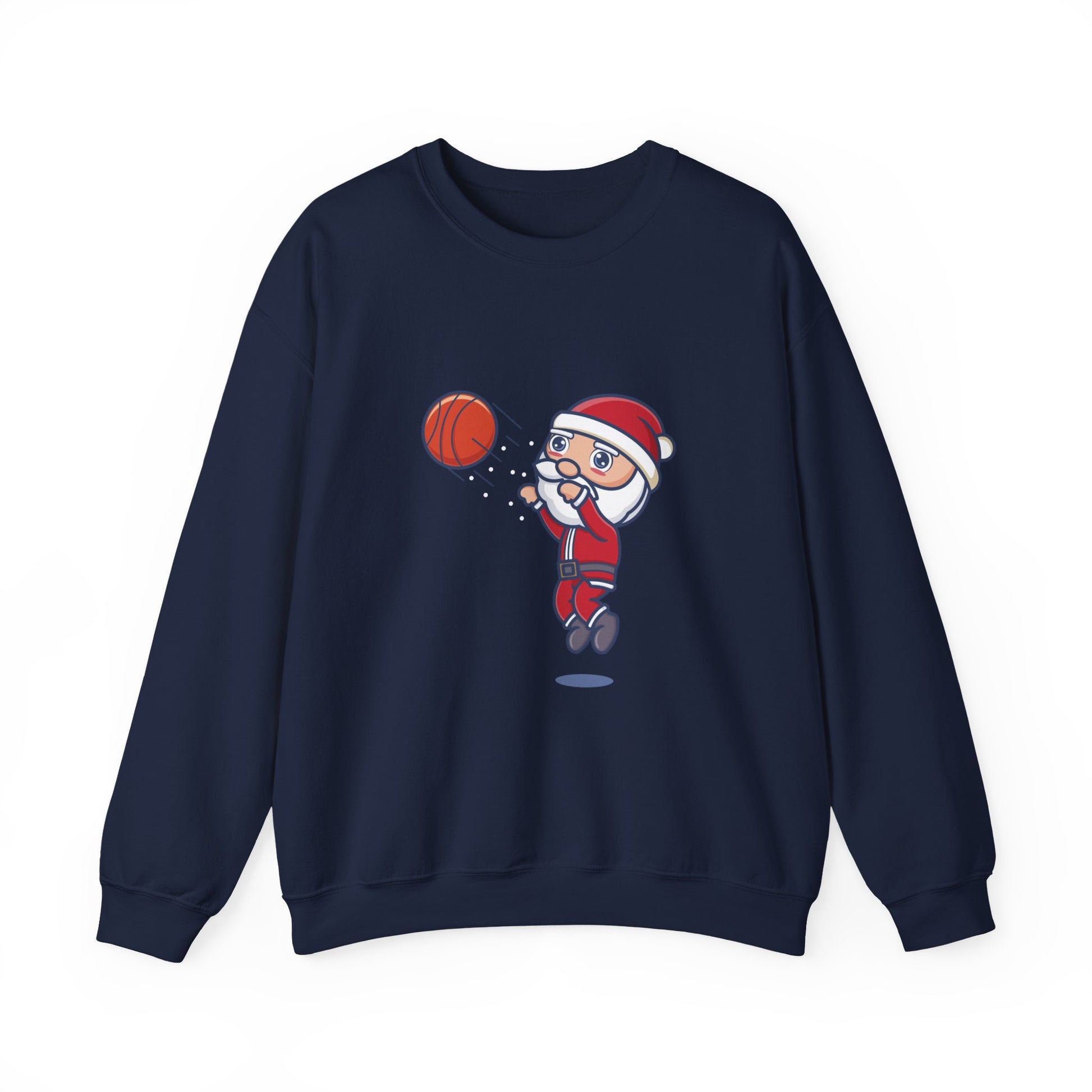 Santa Dunking Basketball Christmas Sweatshirt