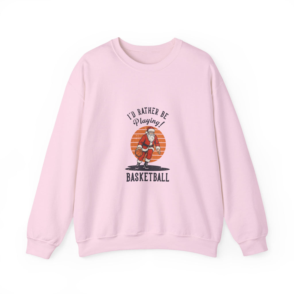 "I'd Rather Be Playing Basketball" Vintage Christmas Sweatshirt