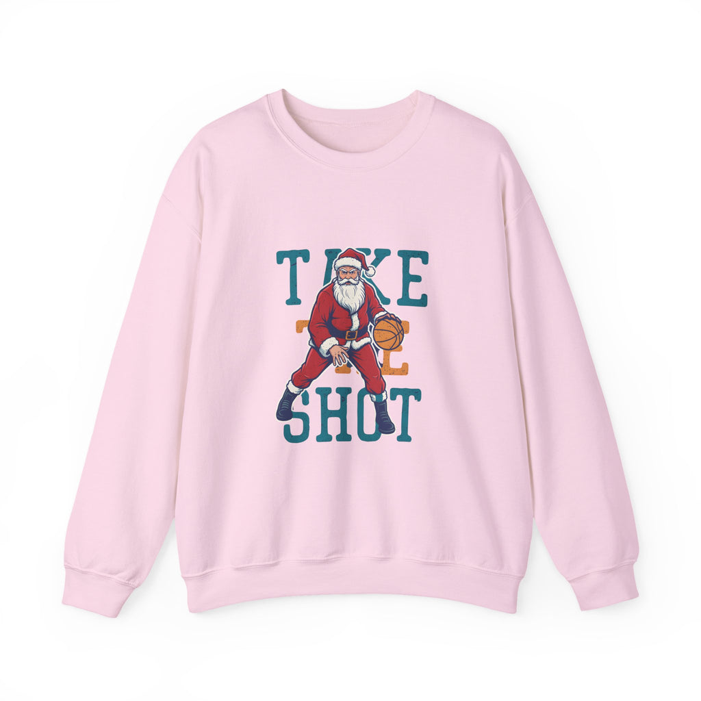 "Take the Shot" Santa Basketball Sweatshirt