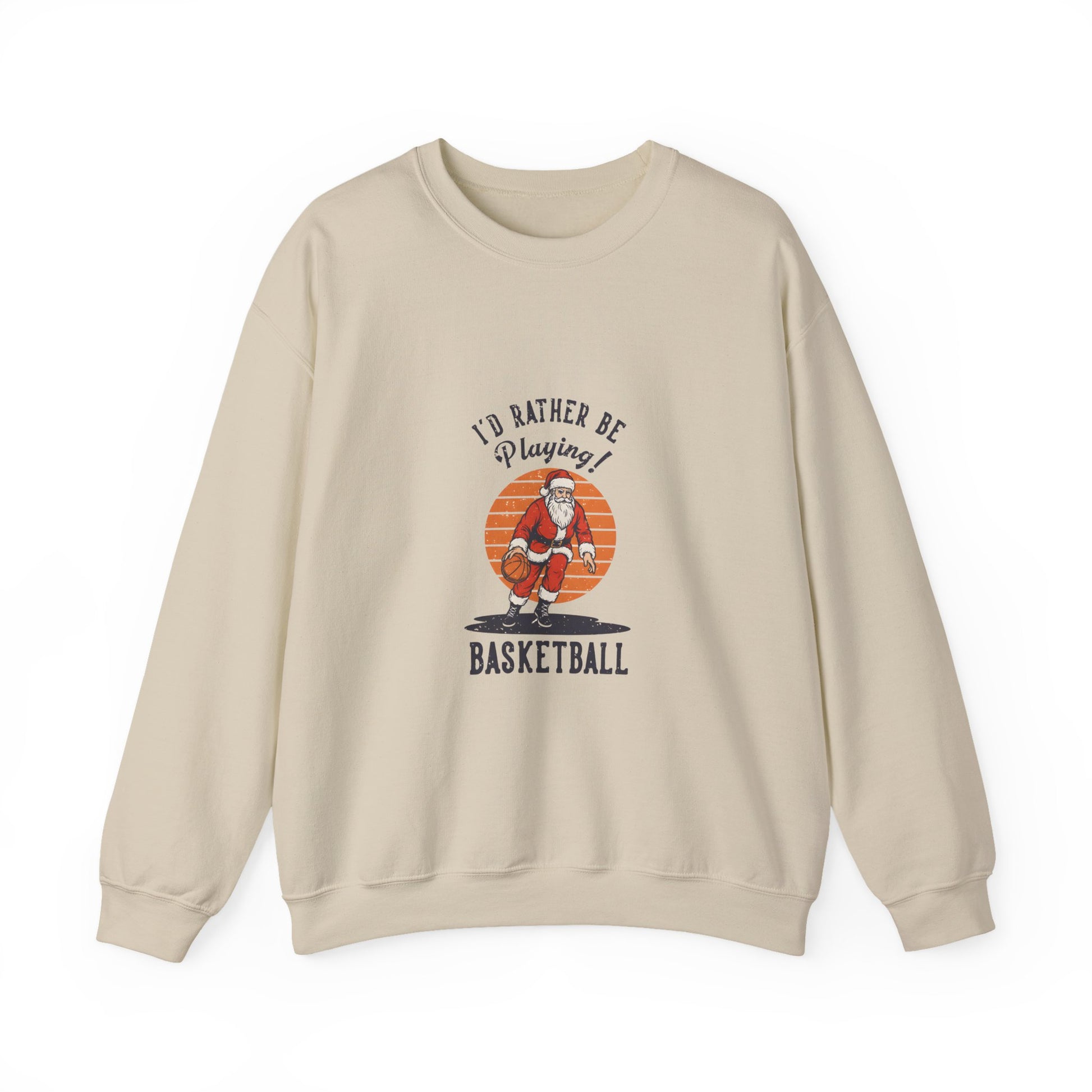 "I'd Rather Be Playing Basketball" Vintage Christmas Sweatshirt