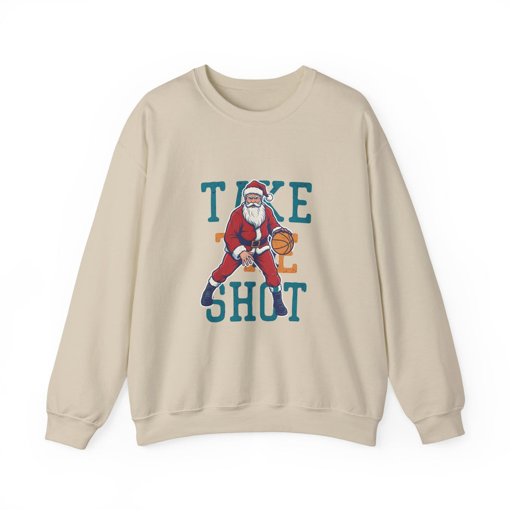 "Take the Shot" Santa Basketball Sweatshirt