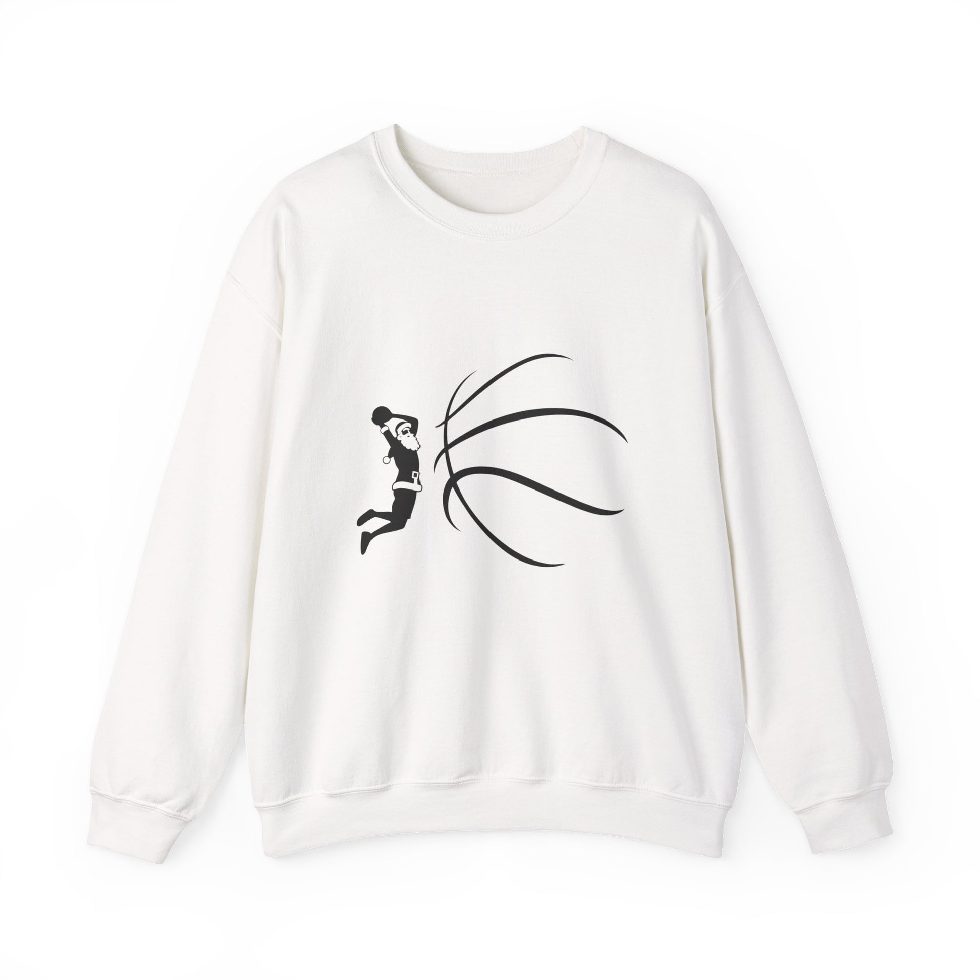 Women's Basketball Sweatshirt - Female Player Silhouette Design