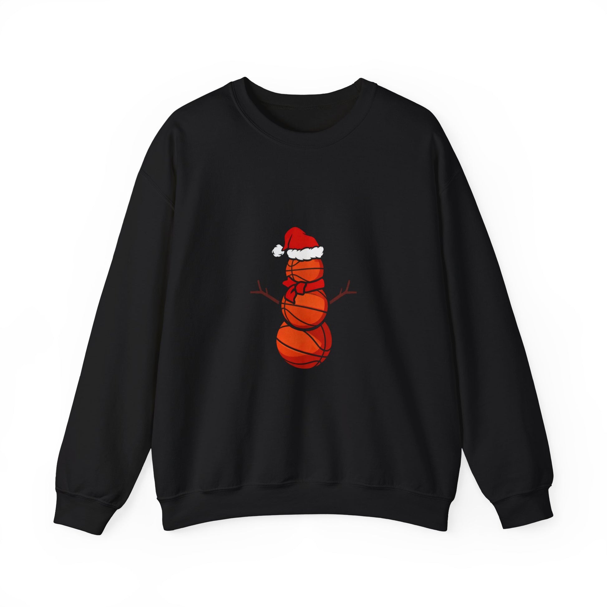 Stacked Basketballs Holiday Graphic Crewneck