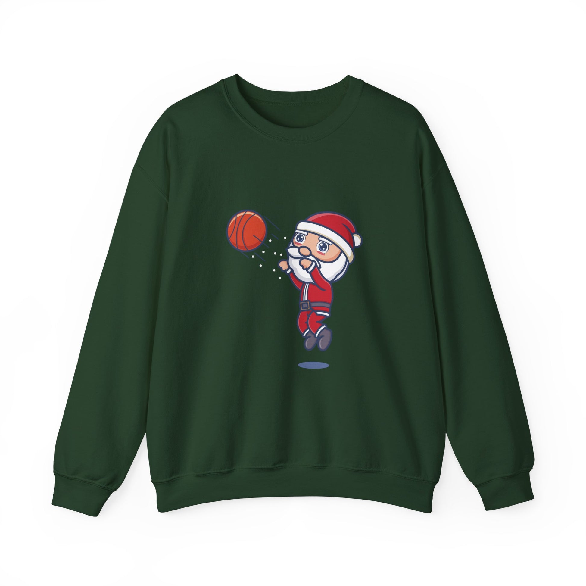 Santa Dunking Basketball Christmas Sweatshirt