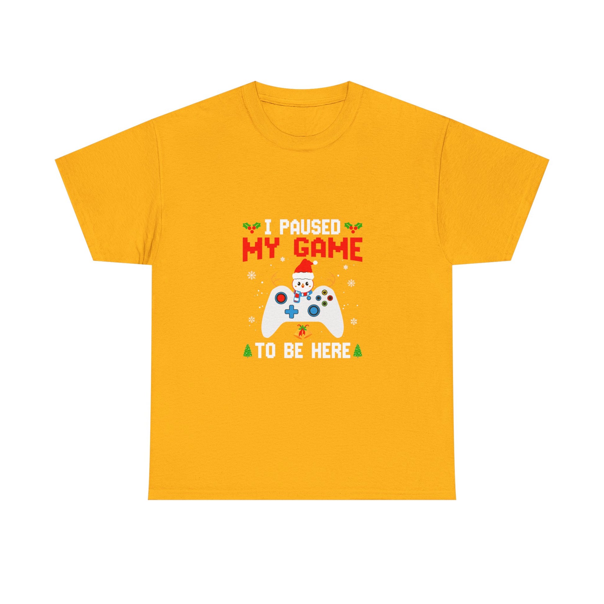 Gaming Holiday Tee - Unisex Cotton Shirt, Perfect for Sports Lovers, Christmas Gifts, Winter Parties, Game Days, Ice Game Enthusiasts
