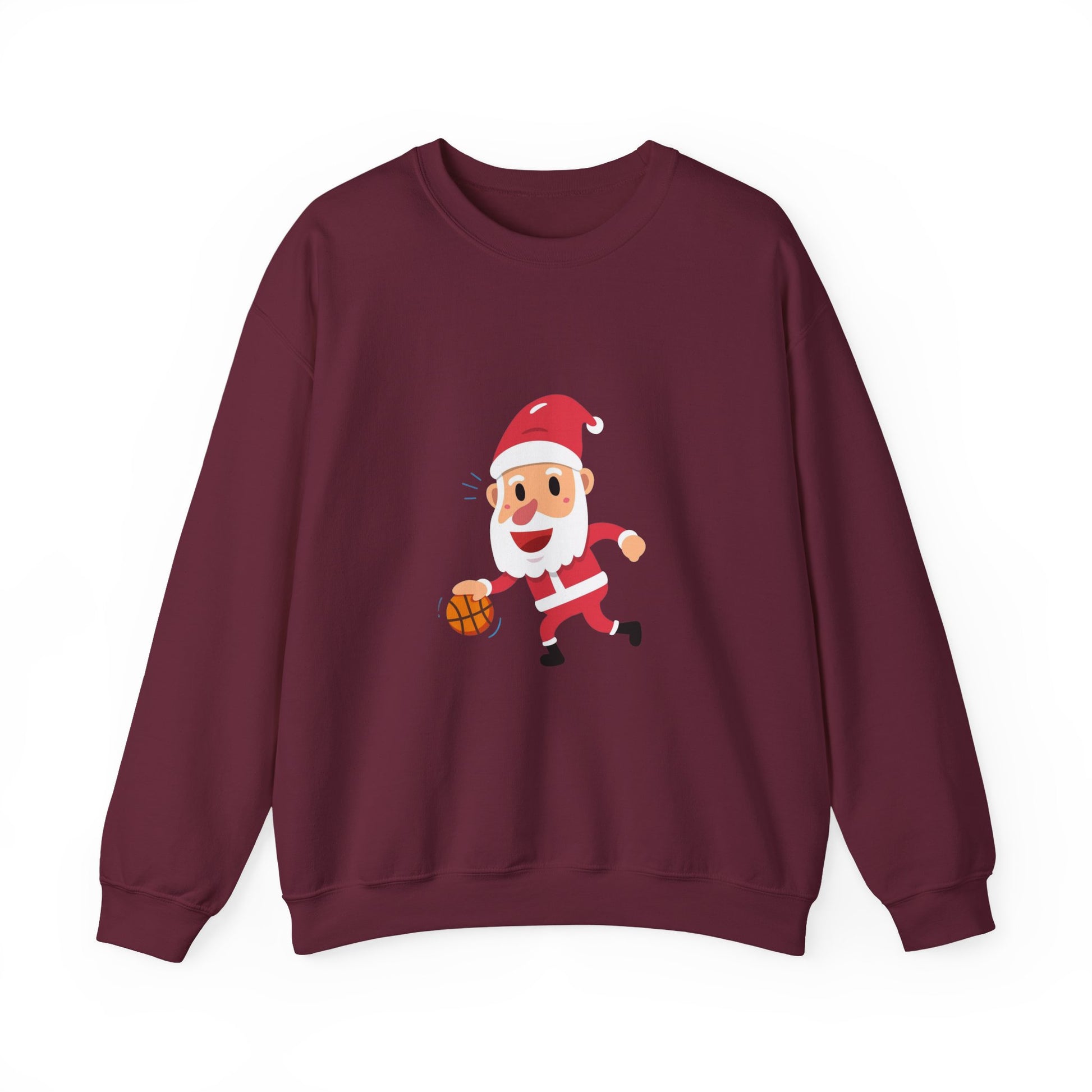 Forest Green Dribbling Santa Christmas Sweatshirt