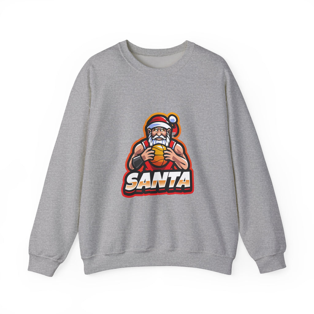 Forest Green Athletic Mascot Santa Christmas Sweatshirt