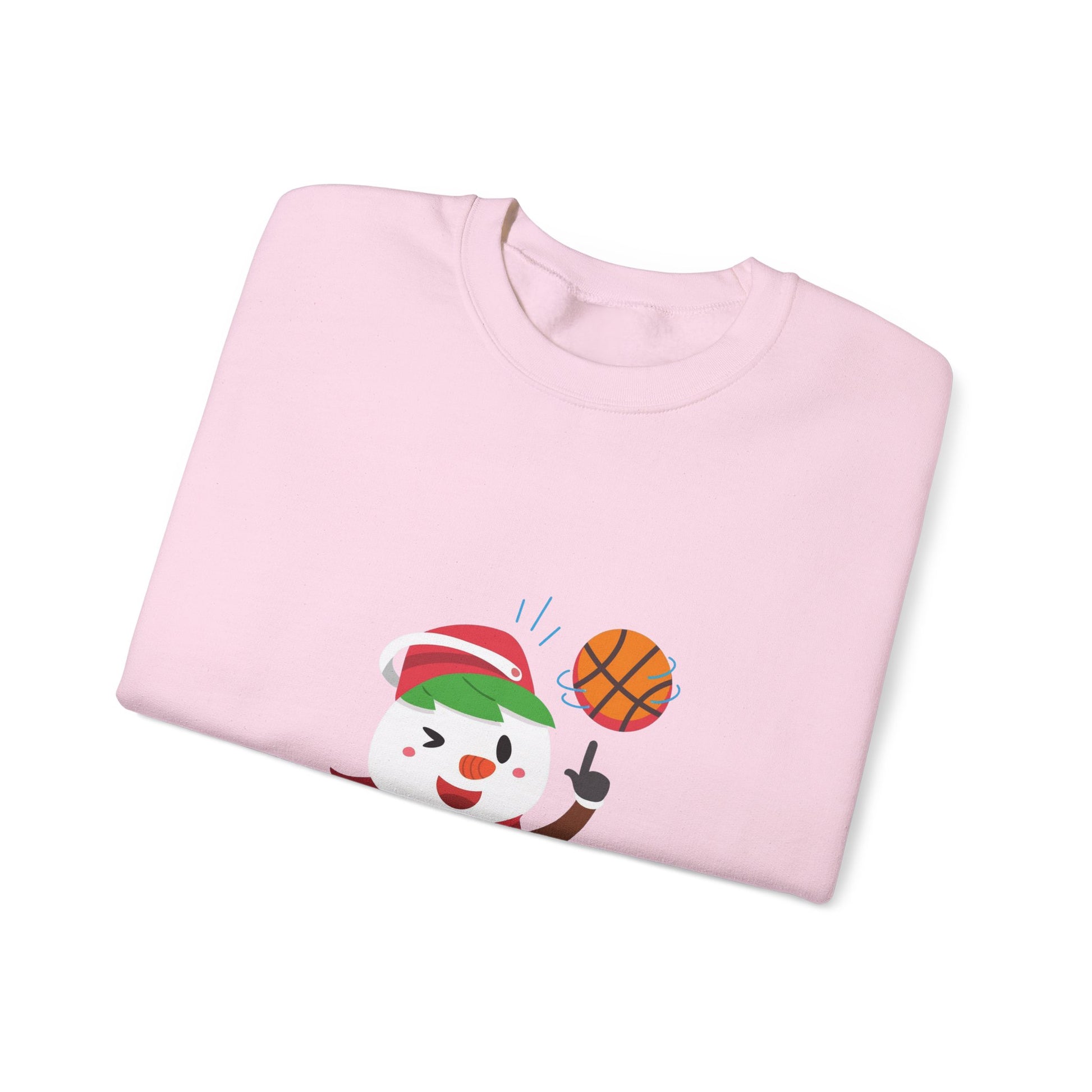 Forest Green Basketball Snowman Christmas Sweatshirt