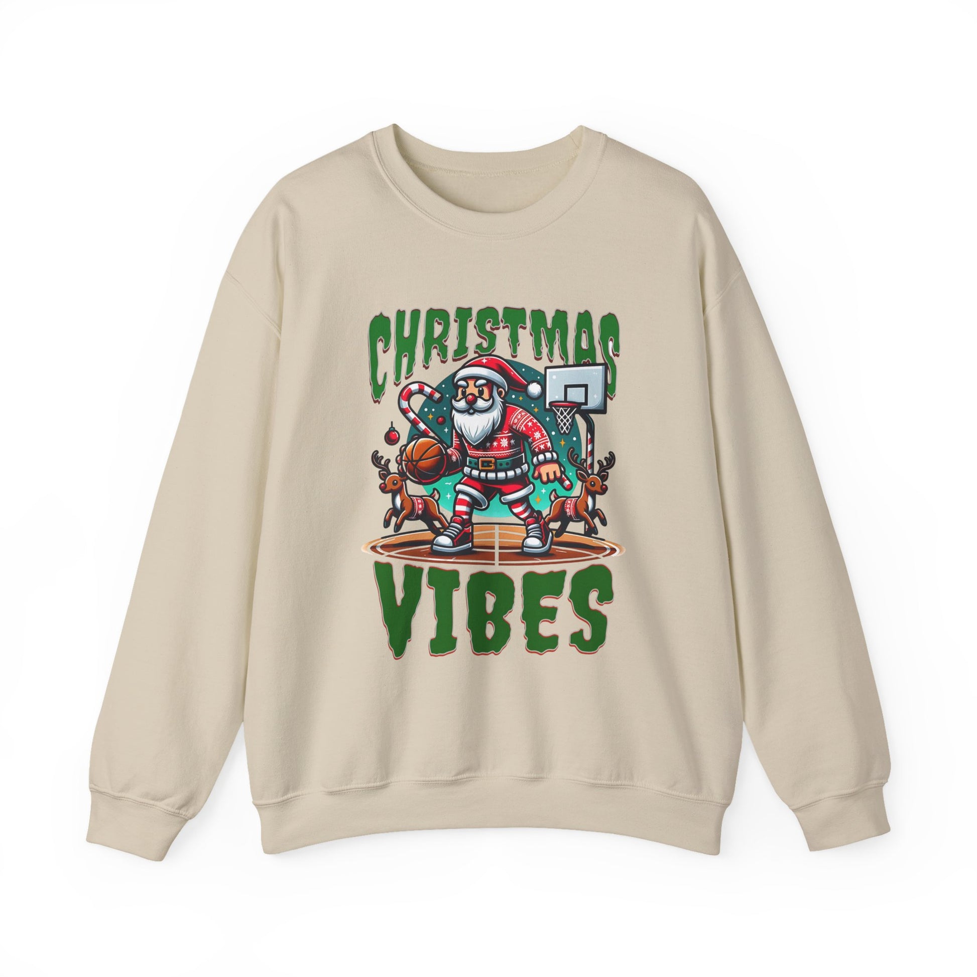 Christmas Vibes Basketball Sweatshirt