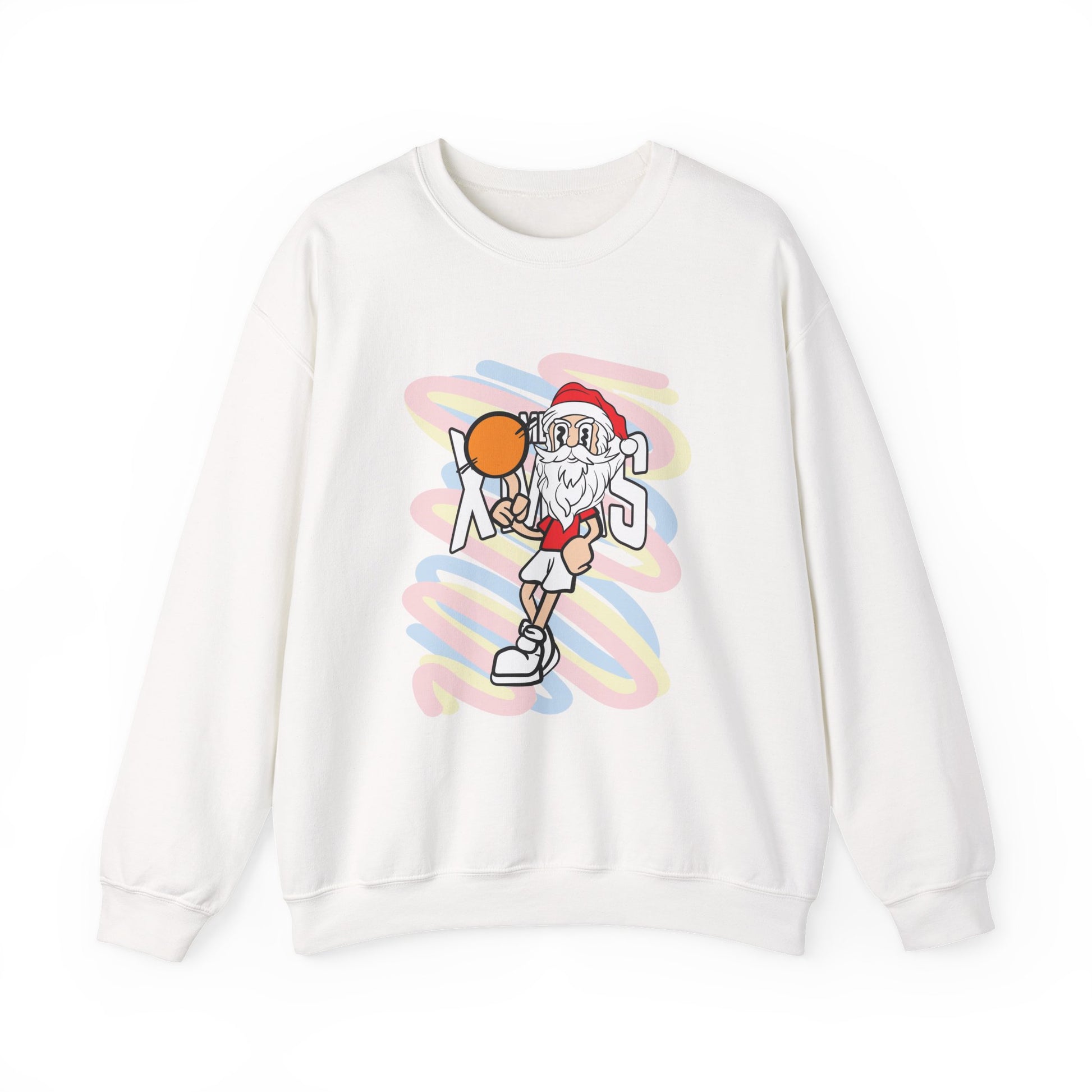 XMAS Santa Basketball Crewneck