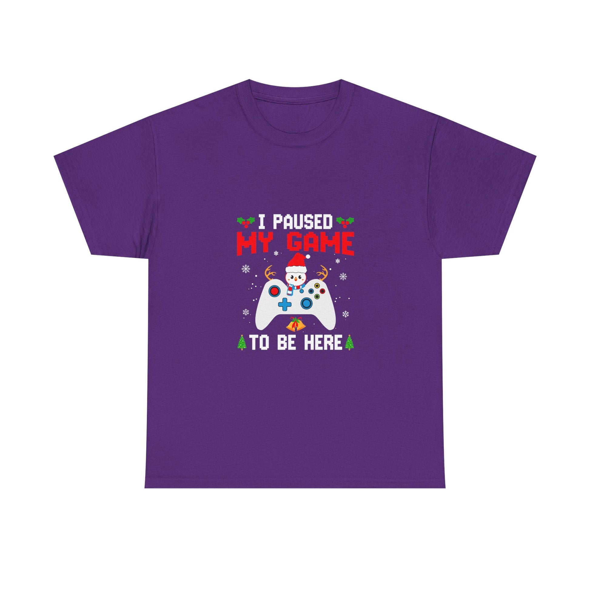 Gaming Holiday Tee - Unisex Cotton Shirt, Perfect for Sports Lovers, Christmas Gifts, Winter Parties, Game Days, Ice Game Enthusiasts