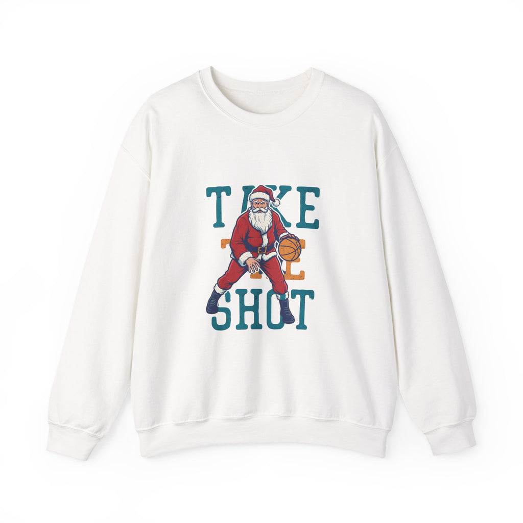 "Take the Shot" Santa Basketball Sweatshirt