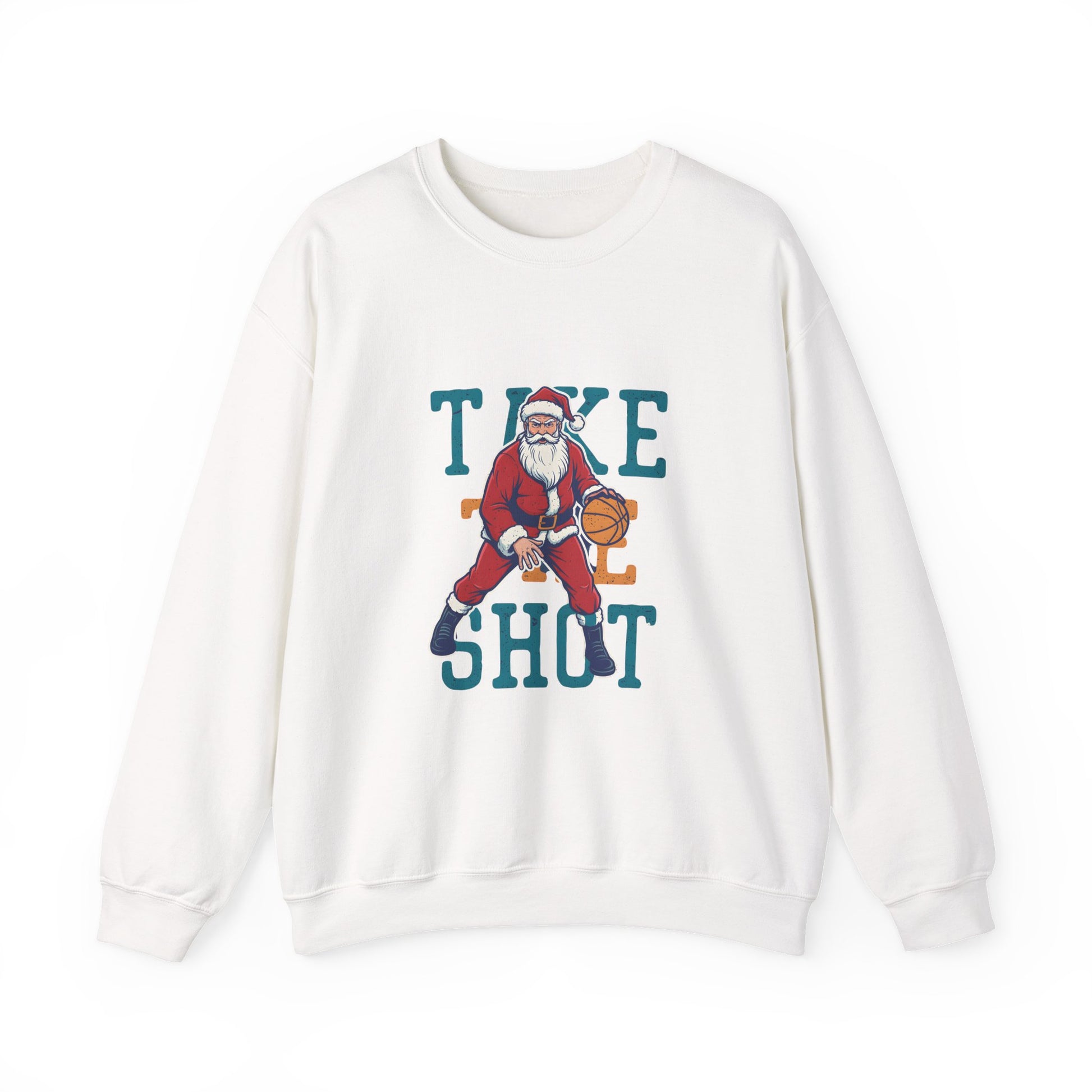 "Take the Shot" Santa Basketball Sweatshirt