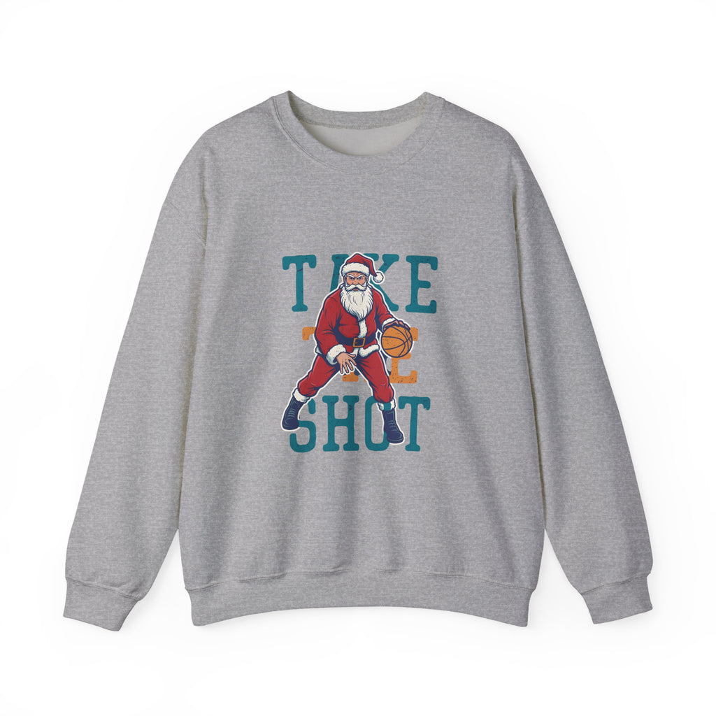 "Take the Shot" Santa Basketball Sweatshirt