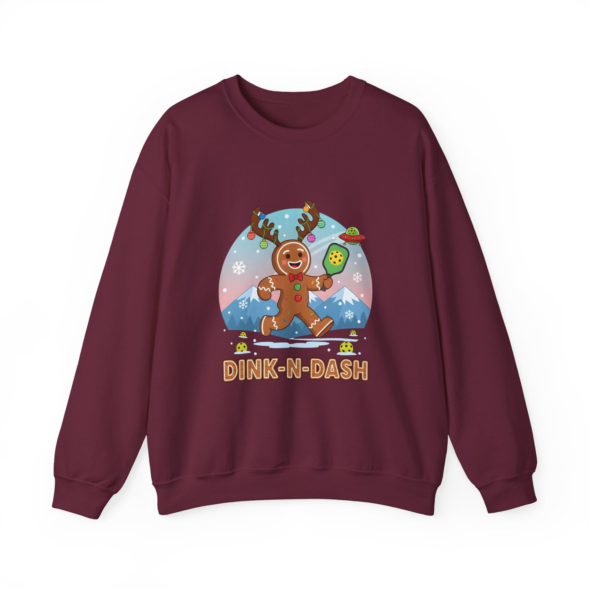 Dink-N-Dash Festive Pickleball Crewneck