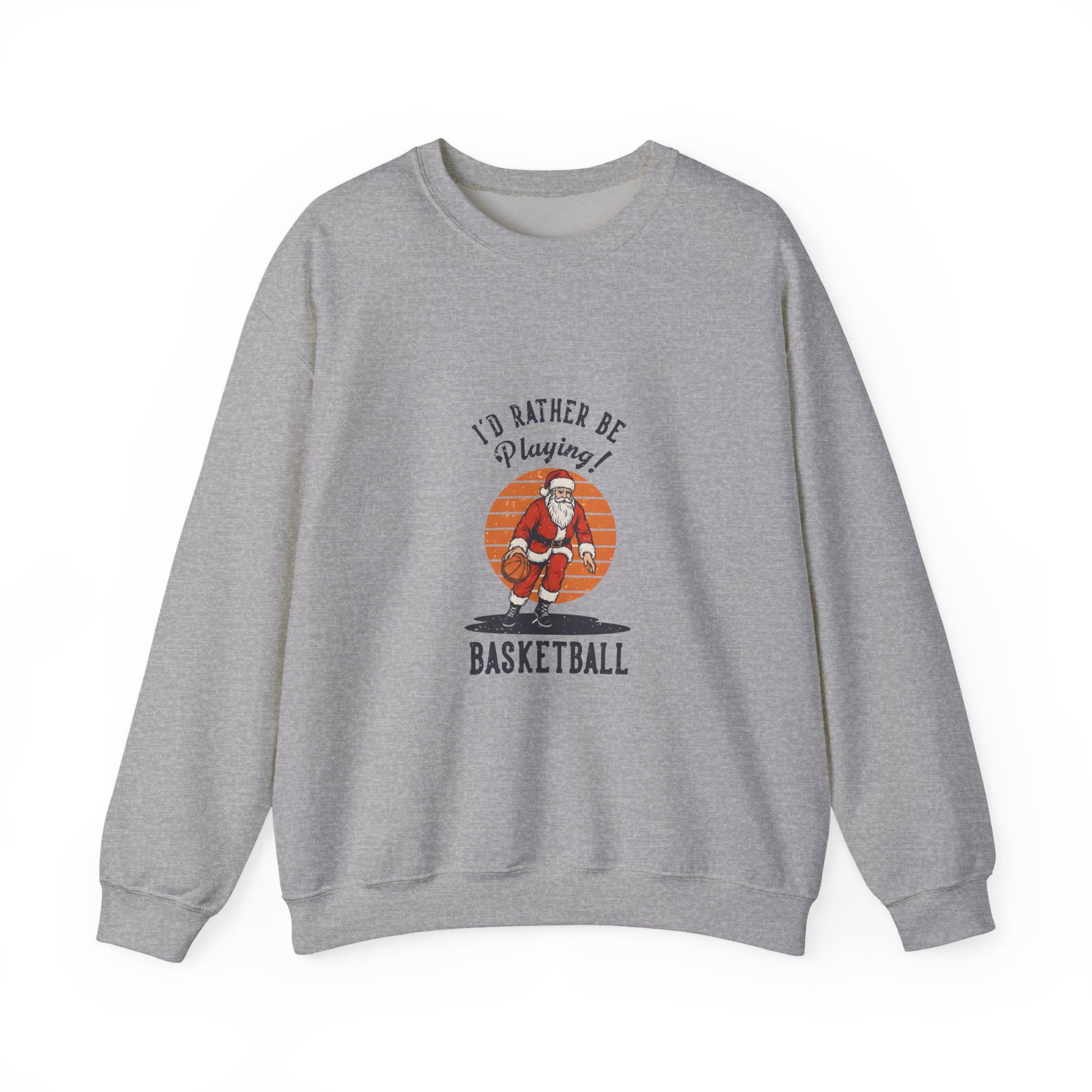 "I'd Rather Be Playing Basketball" Vintage Christmas Sweatshirt