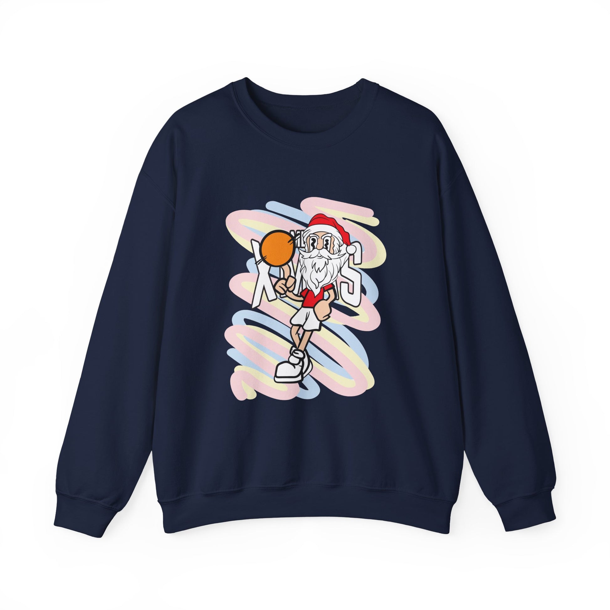 XMAS Santa Basketball Crewneck