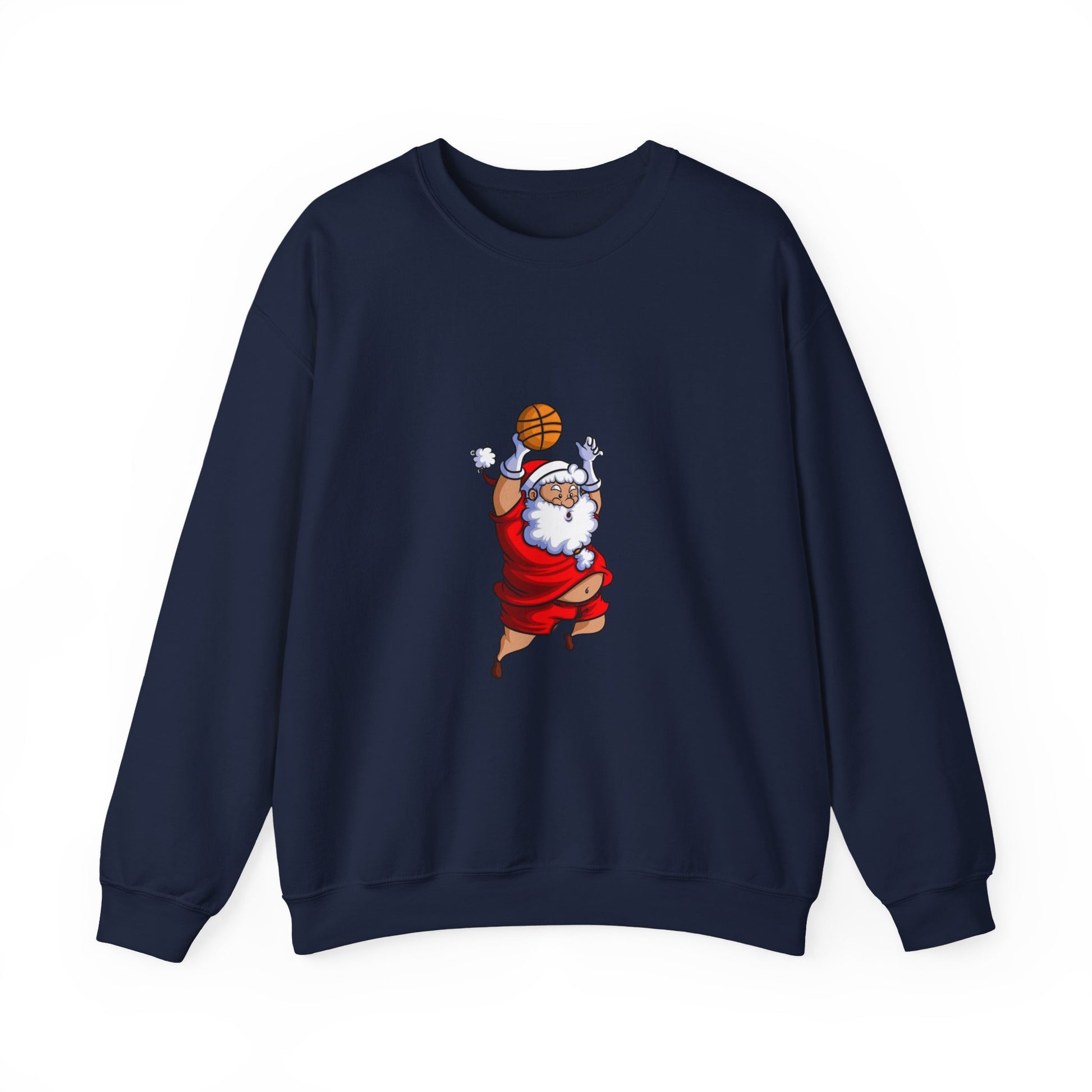 Forest Green Dunking Santa Christmas Sweatshirt