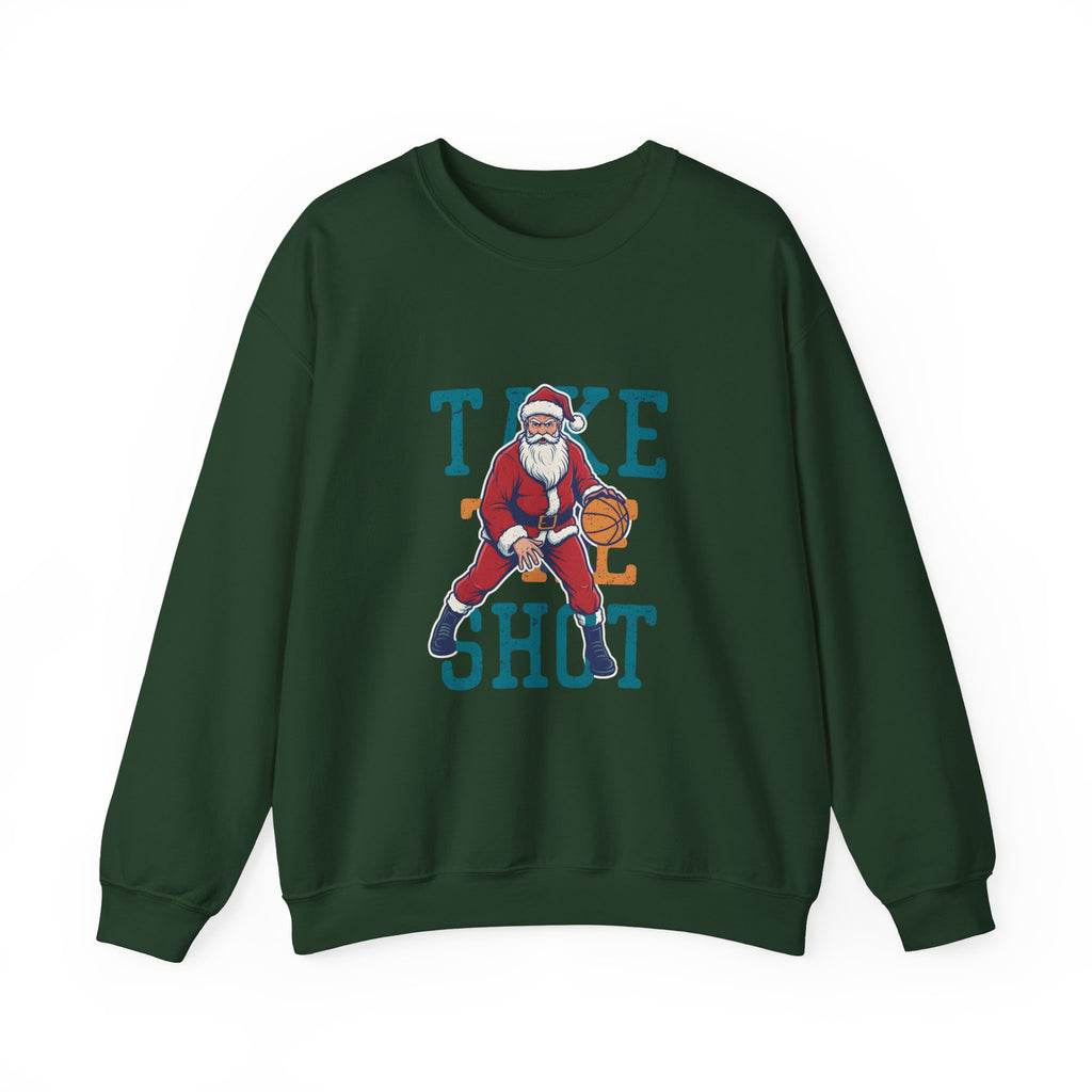 "Take the Shot" Santa Basketball Sweatshirt