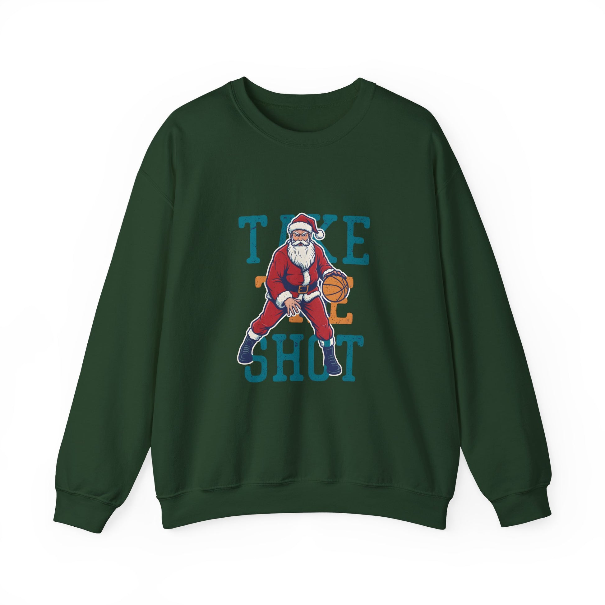 "Take the Shot" Santa Basketball Sweatshirt