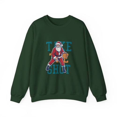 "Take the Shot" Santa Basketball Sweatshirt